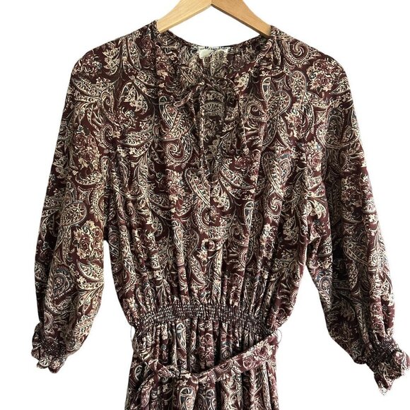 MISSY HOUSE Of Canada Vintage Floral Statement Sleeve Dress US S - Picture 6 of 9